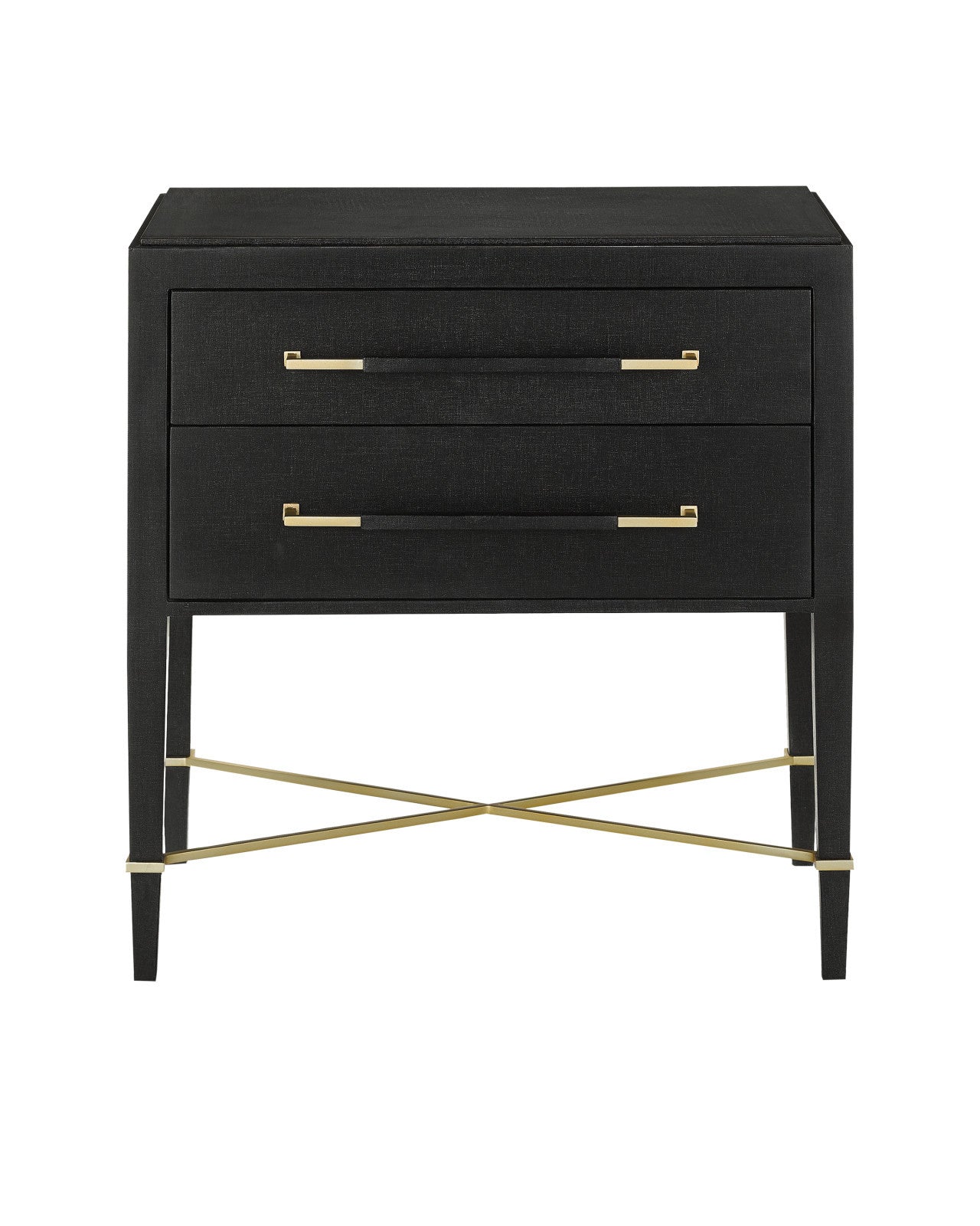 Verona Black Nightstand by Currey & Co. *