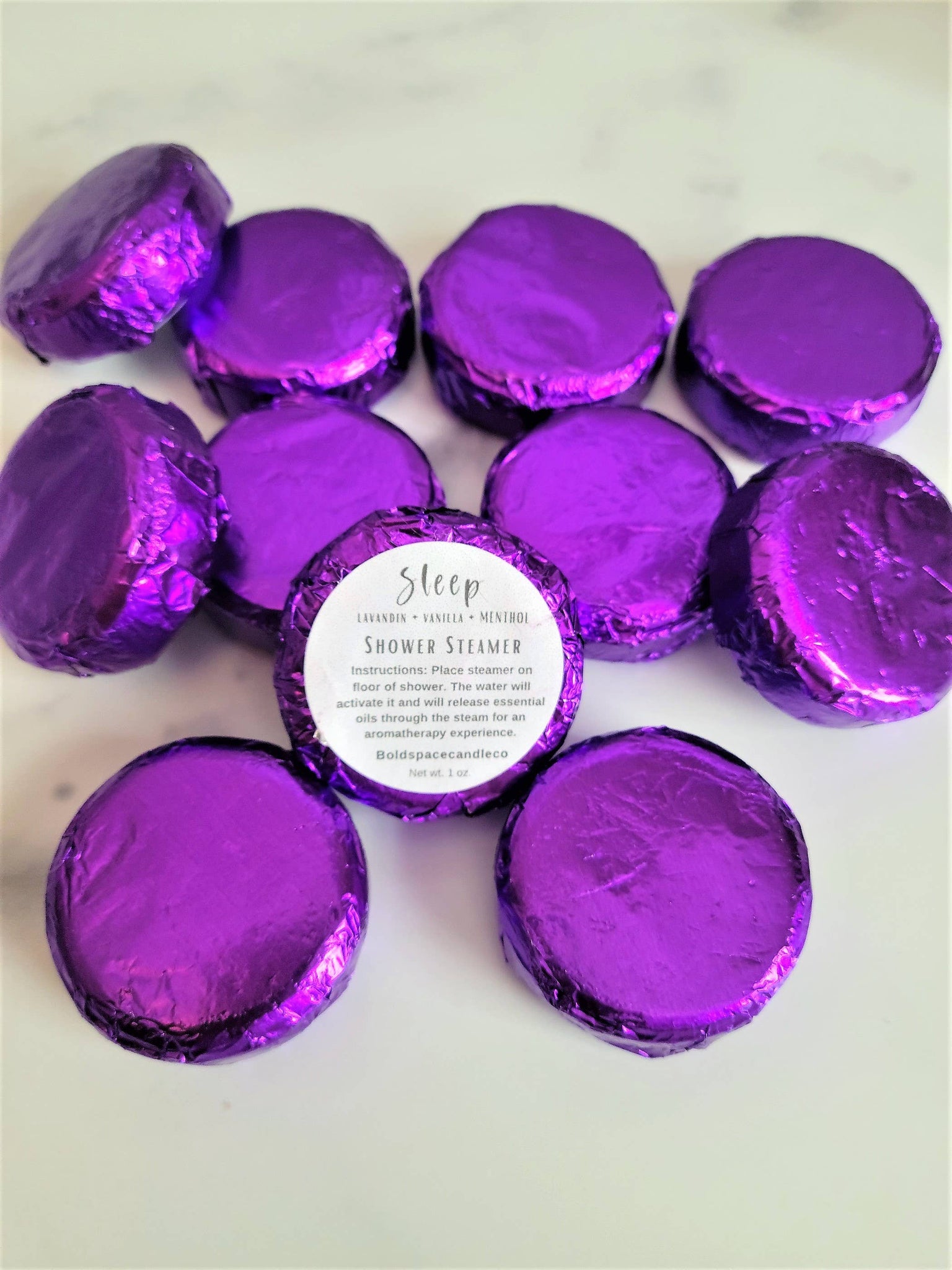 Sleep - Lavender & Tonka Bean Menthol Shower Steamers *