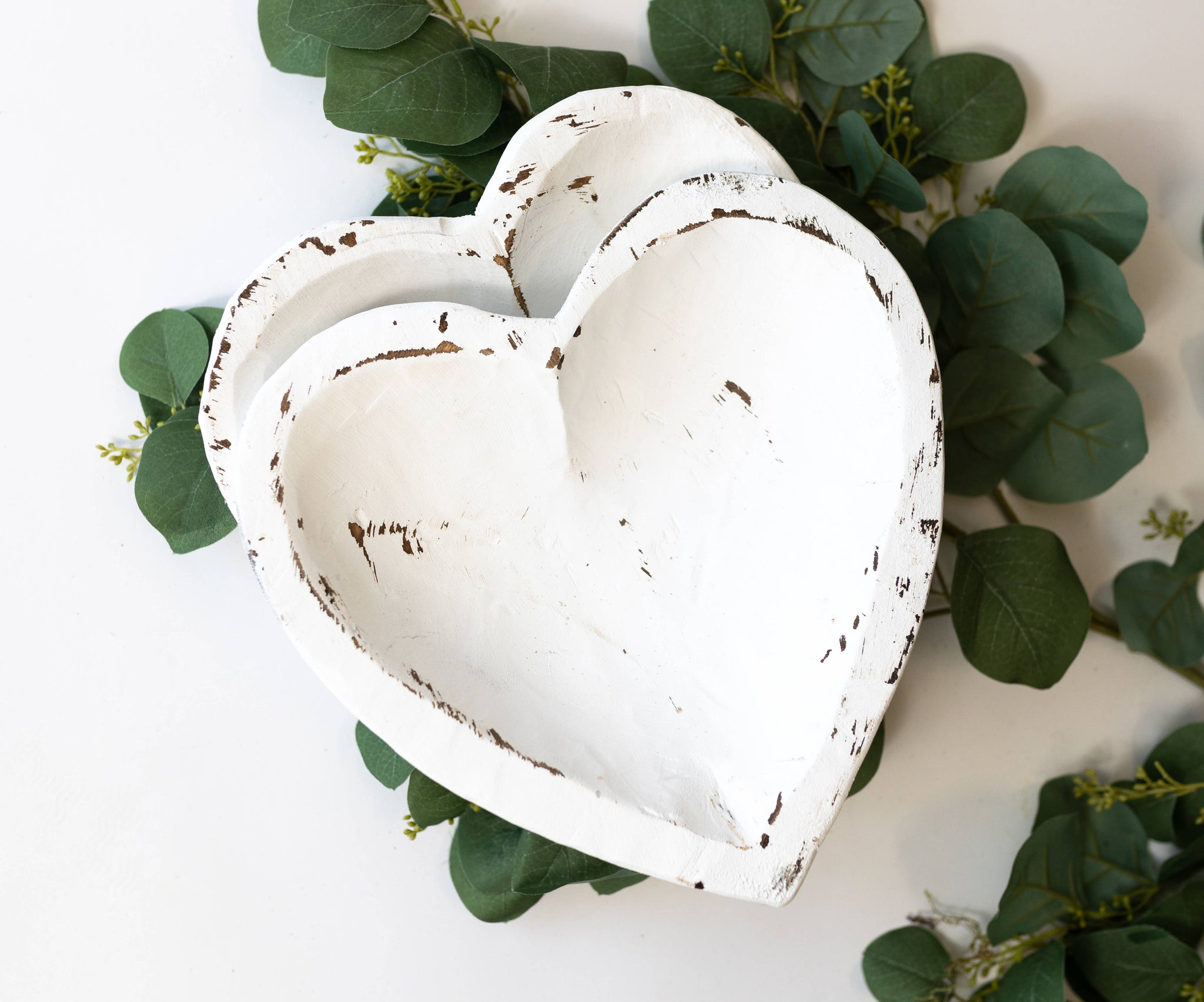 Small Heart Bowl: White / 11x12x2.5