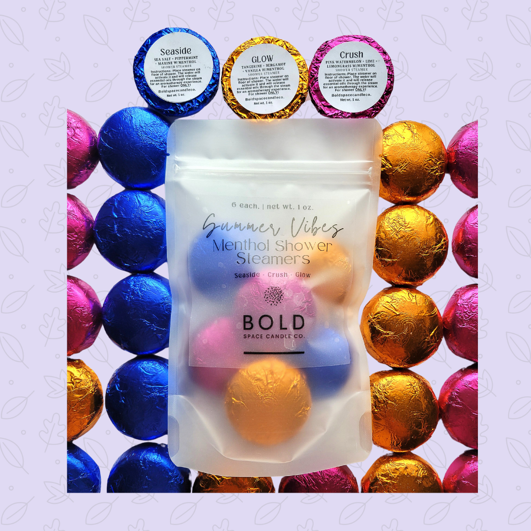 Summer Vibes | Menthol Shower Steamer Pack | 3 Scents *