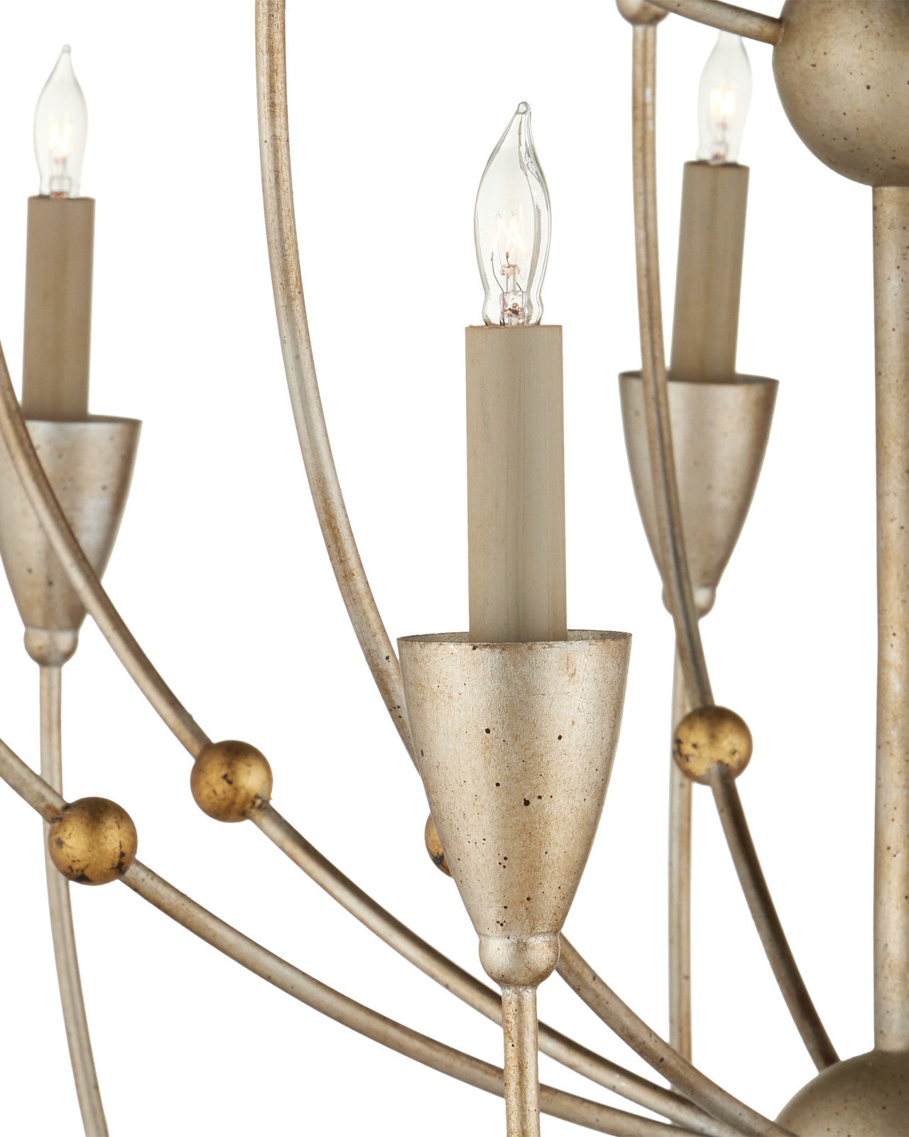 Paradox Silver Chandelier by Currey & Co. *