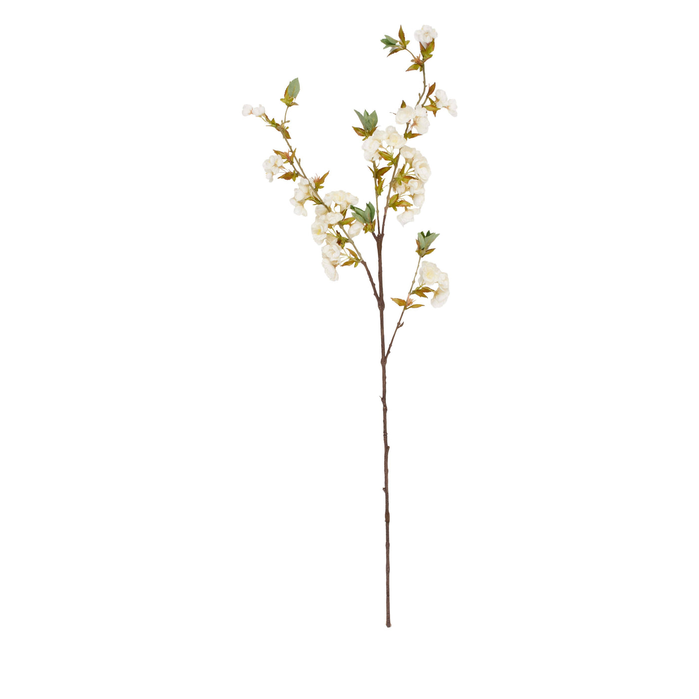 Traditional White Plastic Flower Stem