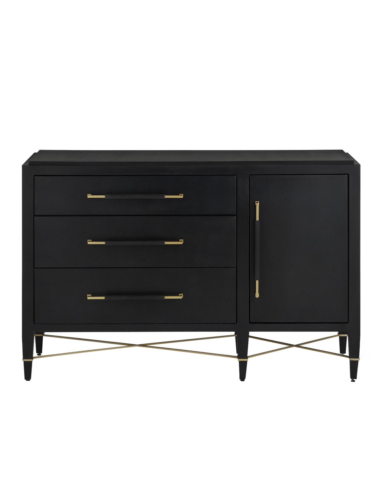 Verona Black Three-Drawer Chest by Currey & Co. *