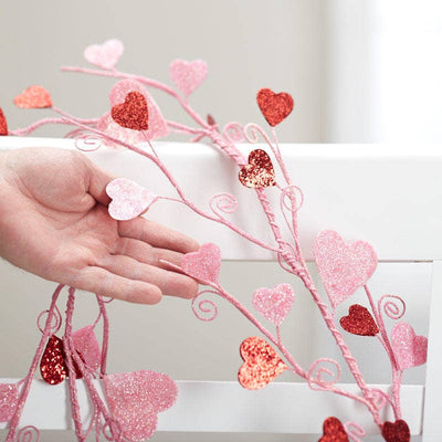 48" Red & Pink Heart Valentine's Day Garland