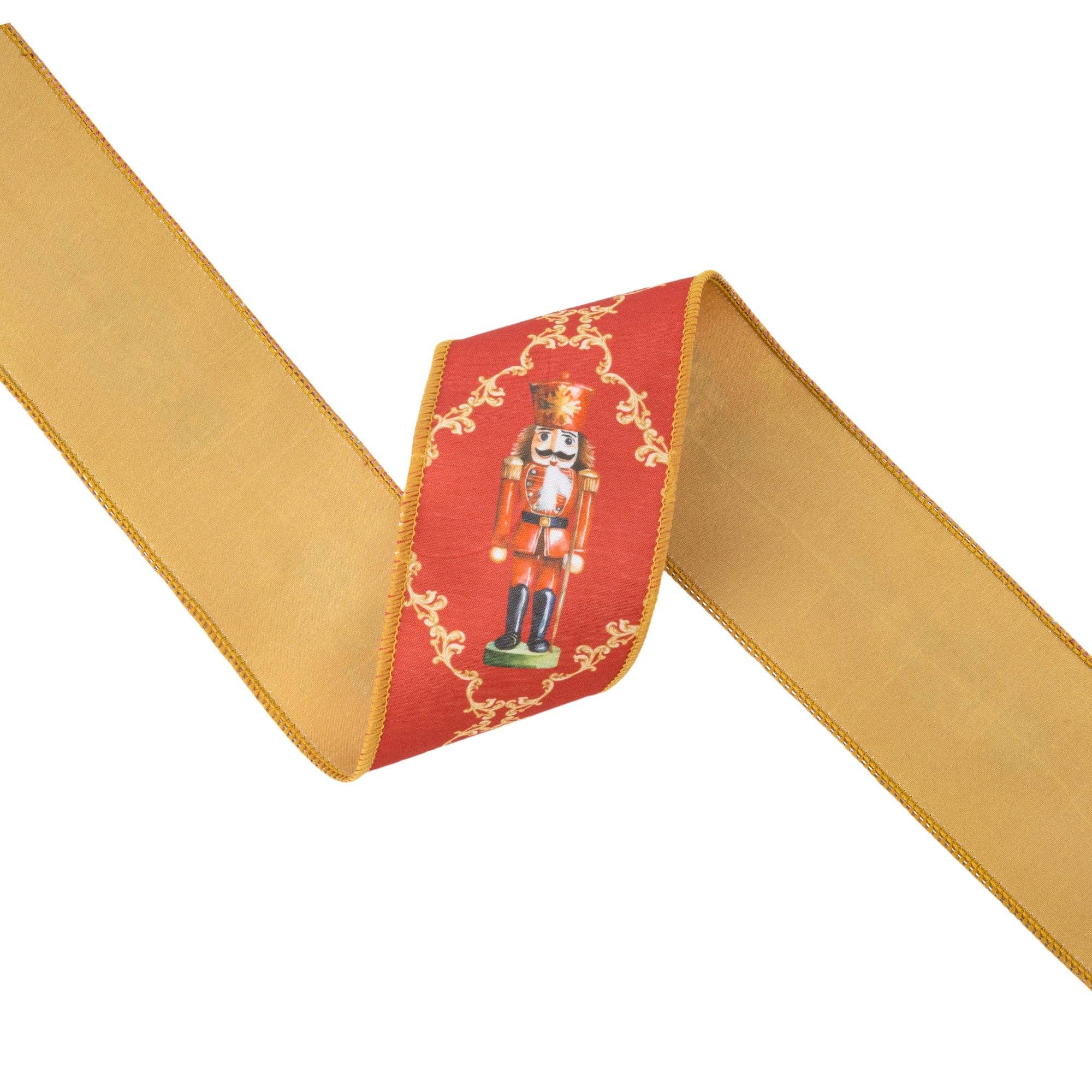 Wired Reversible Dupioni Nutcracker Diamond Pattern 10yd