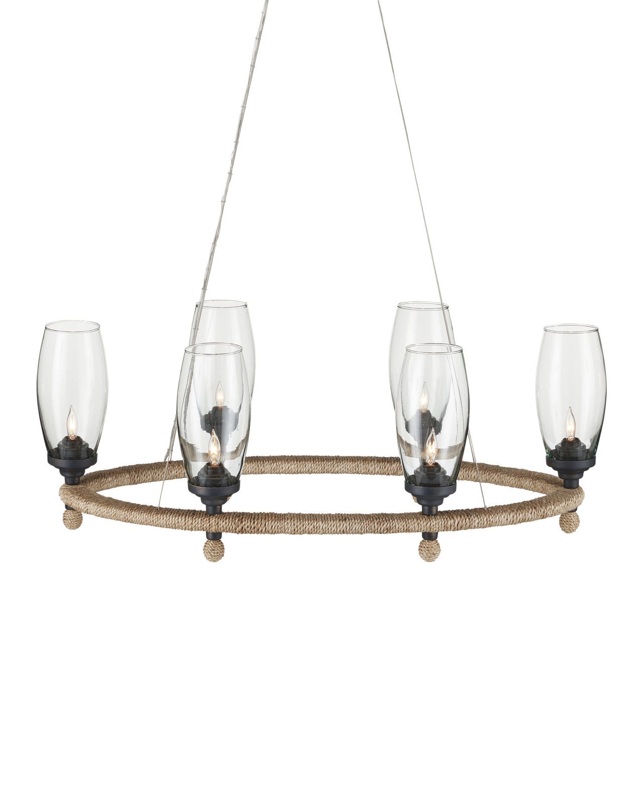Hightider Glass Oval Chandelier by Currey & Co. *