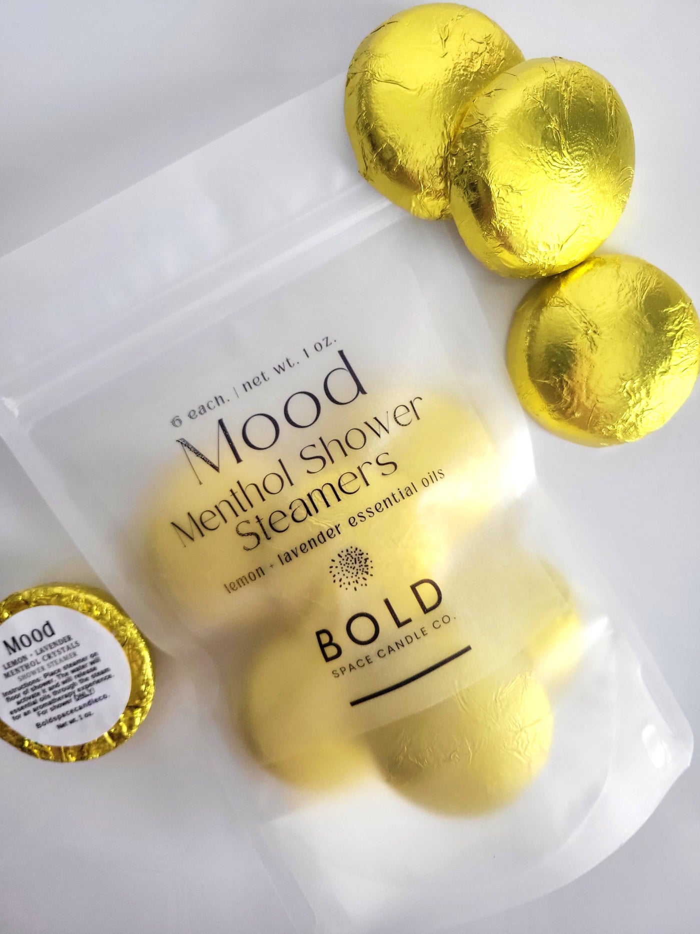Mood - Lemon + Lavender Menthol Shower Steamers