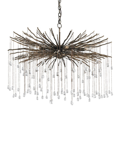 Fen Large Crystal Chandelier by Currey & Co.