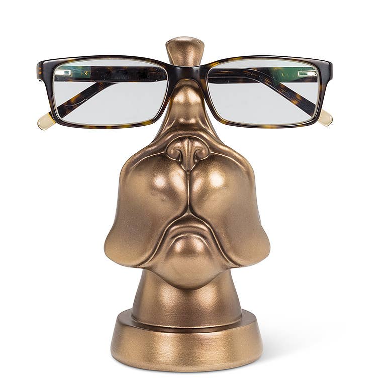 Dog Face Eyeglass Holder-Bronze *