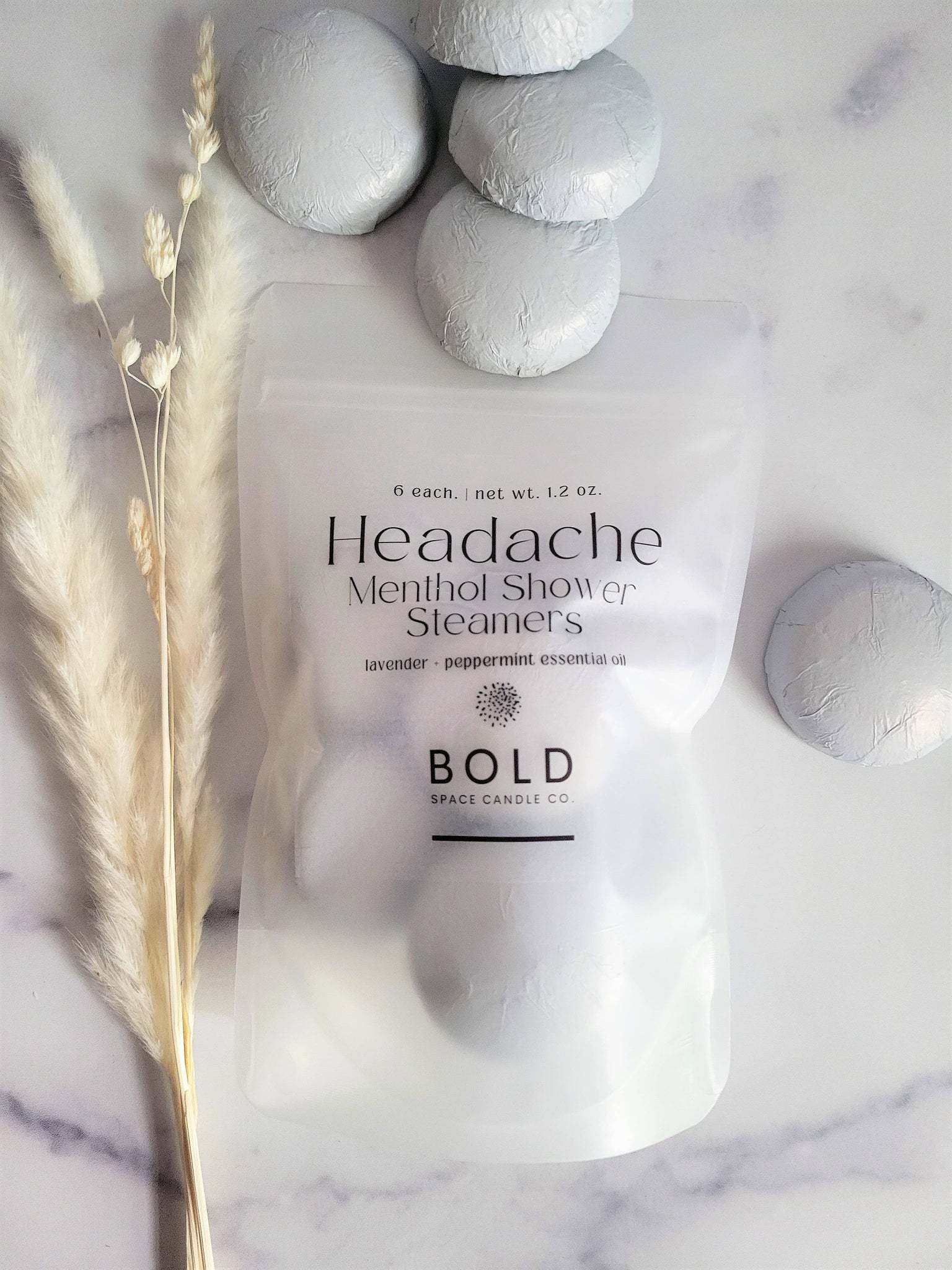 Headache Lavender & Peppermint Menthol Shower Steamers *