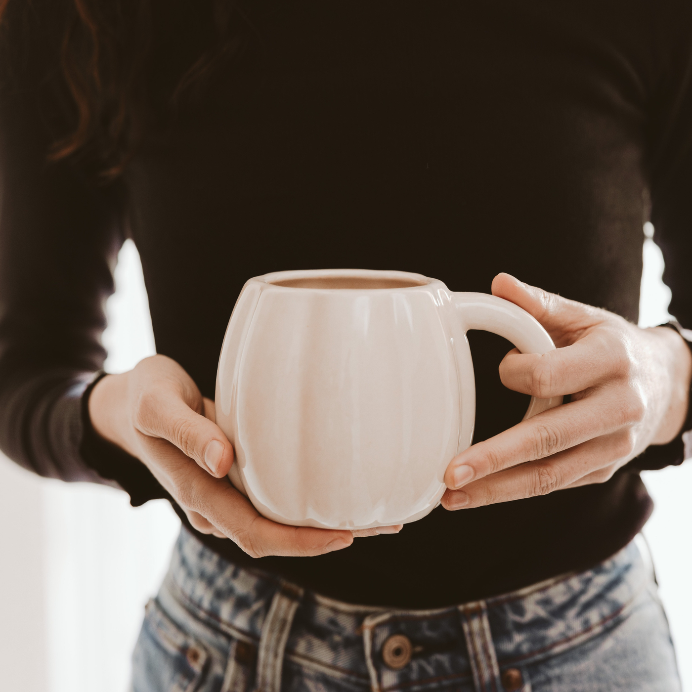 Cream Pumpkin Coffee Mug