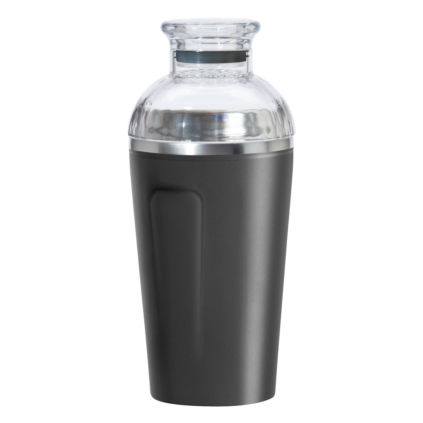 Groove Double Wall Cocktail Shaker (17 oz) Black