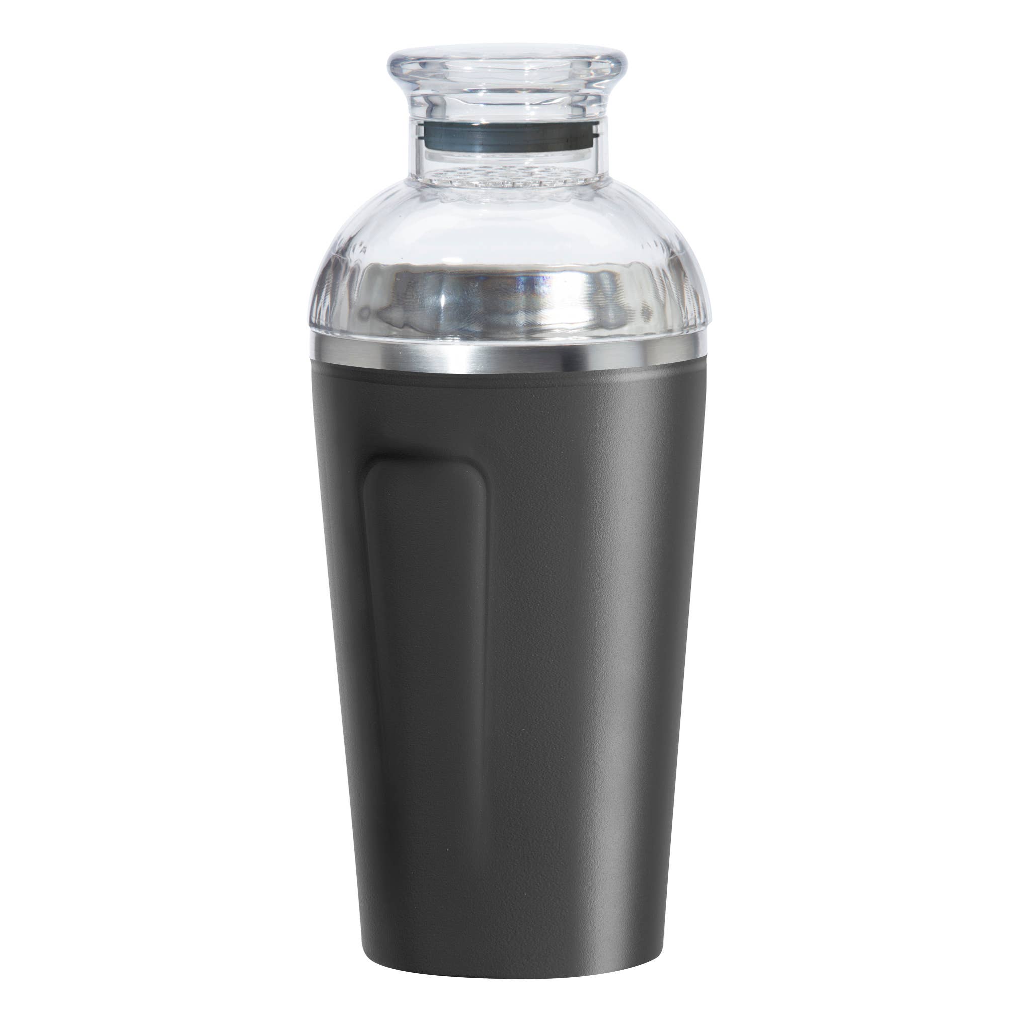 Groove Double Wall Cocktail Shaker (17 oz) Black *
