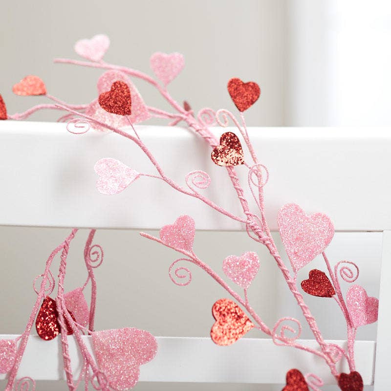 48" Red & Pink Heart Valentine's Day Garland