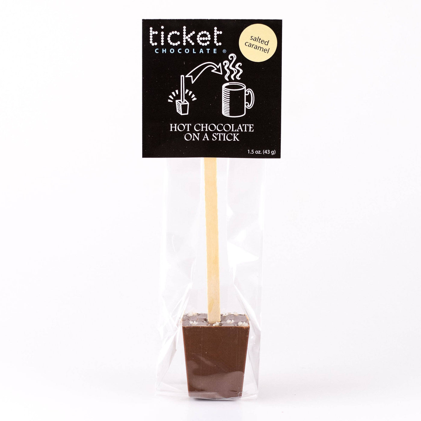 Hot Chocolate on a Stick: Salted Caramel