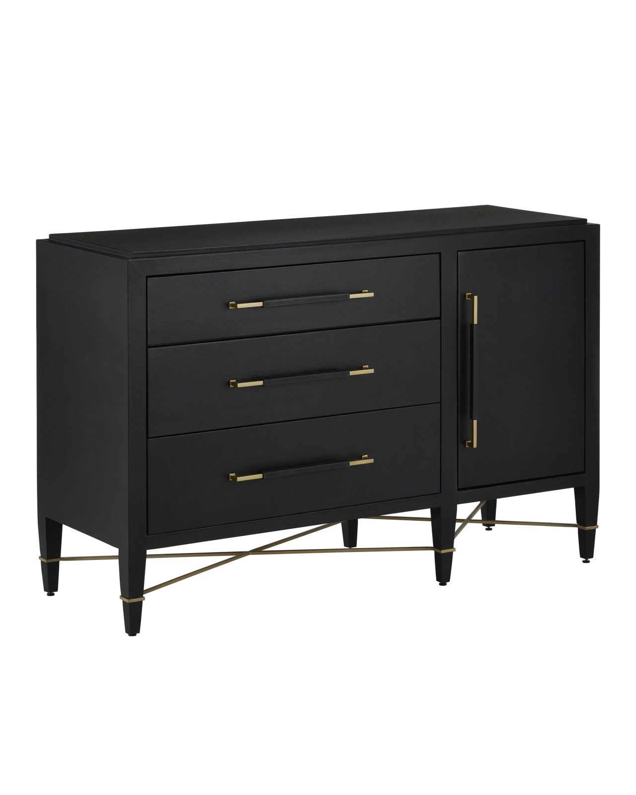 Verona Black Three-Drawer Chest by Currey & Co. *