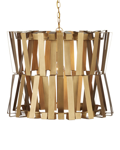 Chaconne Brass Chandelier by Currey & Co.