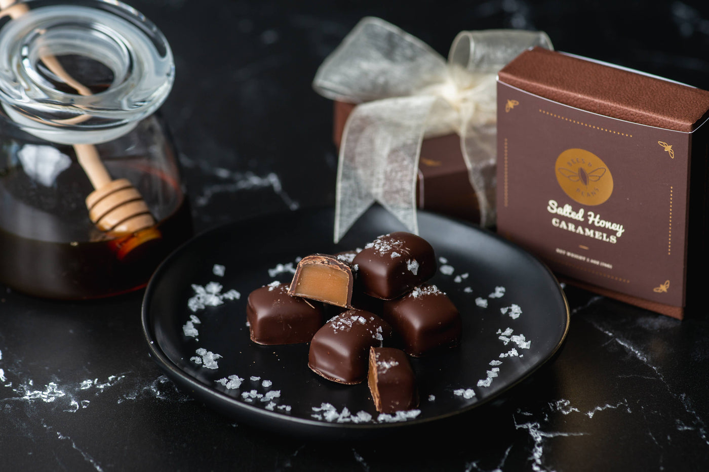 Honey Caramels dipped in 70% Dark Chocolate