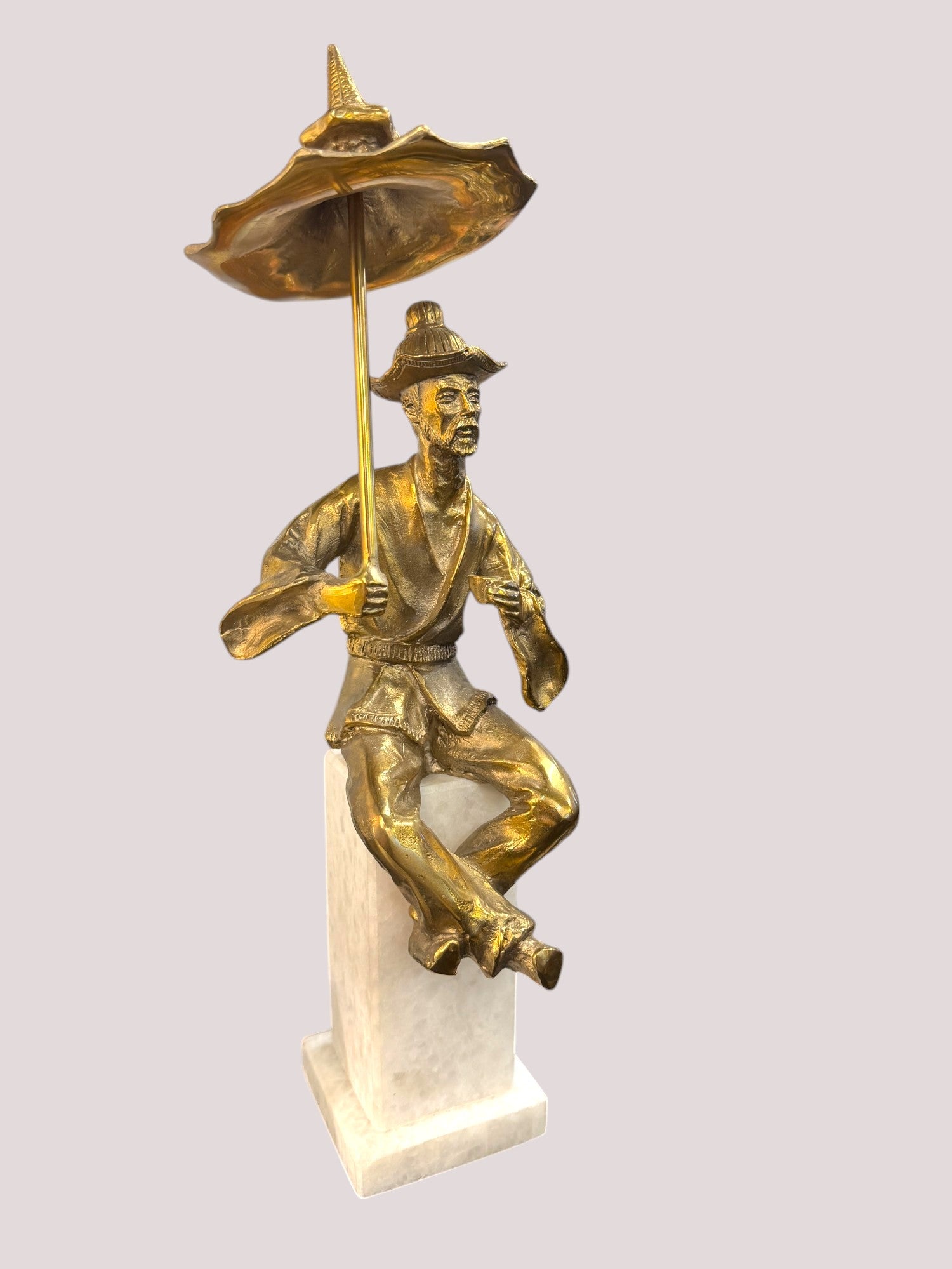 Williamsburg "Bohea" and Hyson" Brass Sculptures