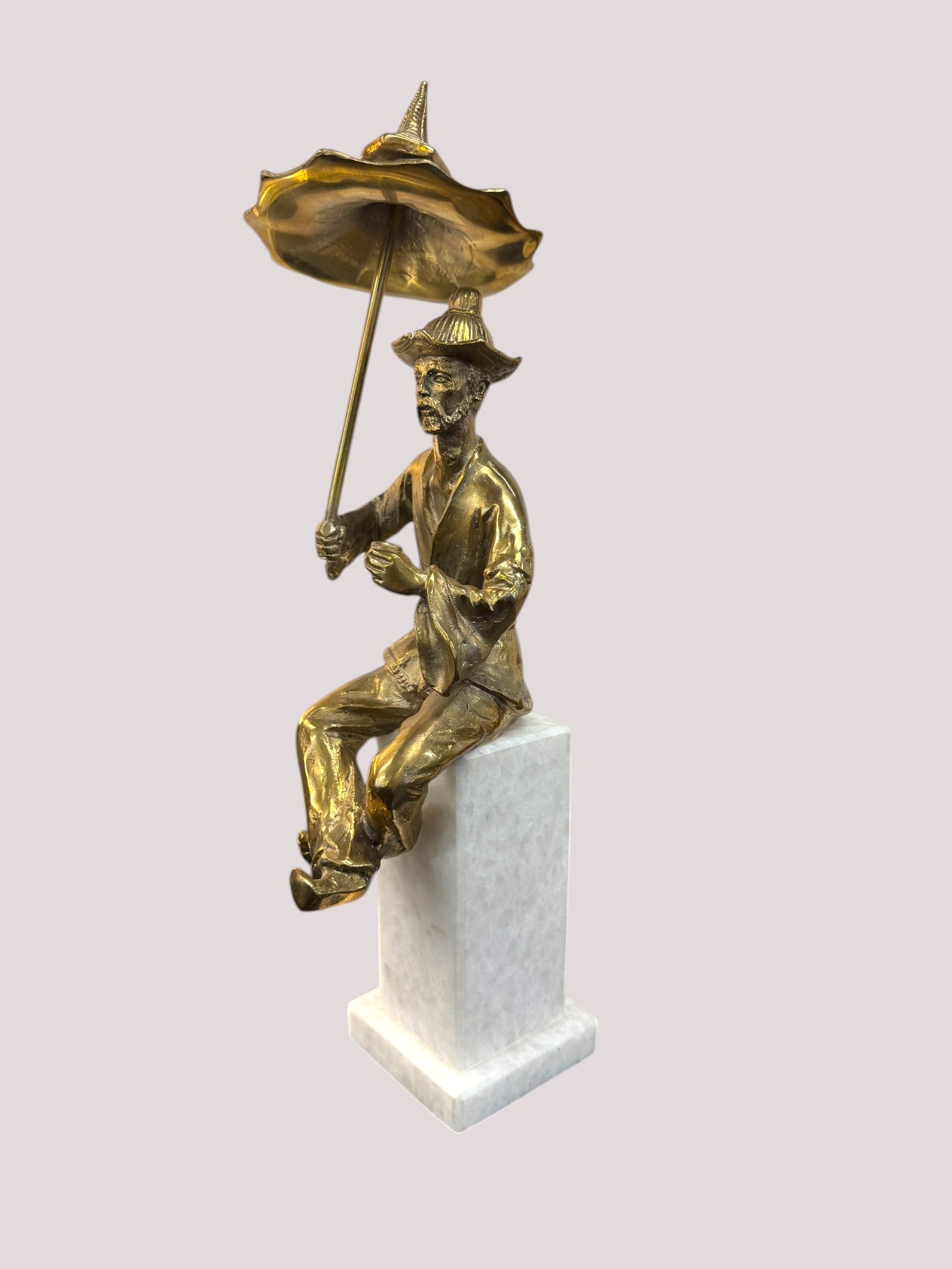 Williamsburg "Bohea" and Hyson" Brass Sculptures