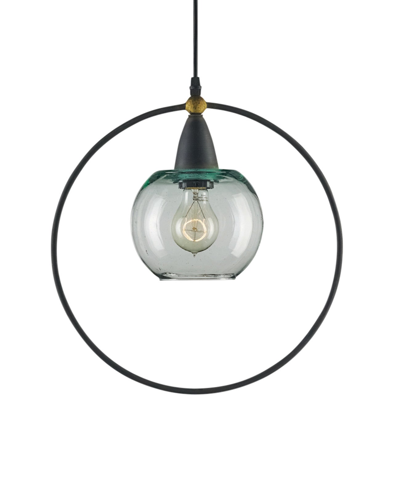 Moorsgate Black Pendant by Currey & Co.