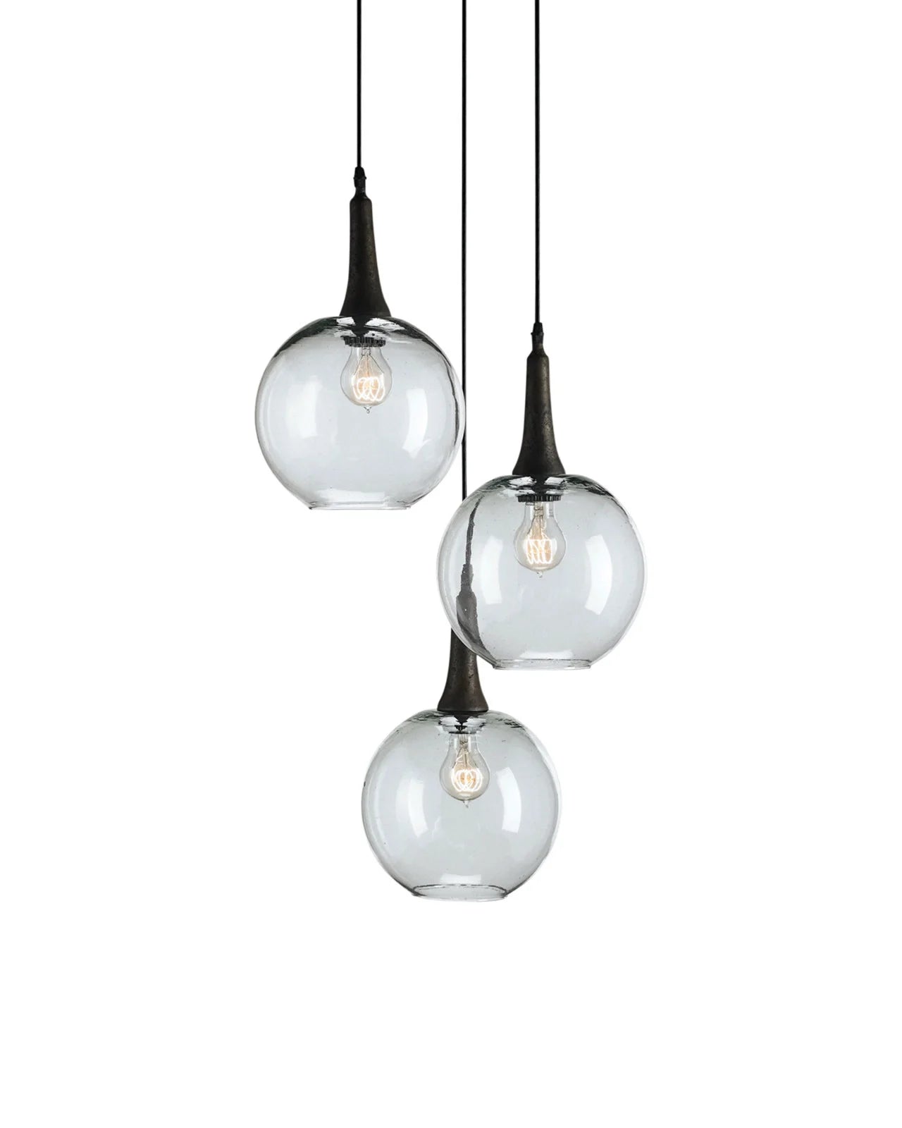 Beckett Glass Trio Pendant by Currey & Co.