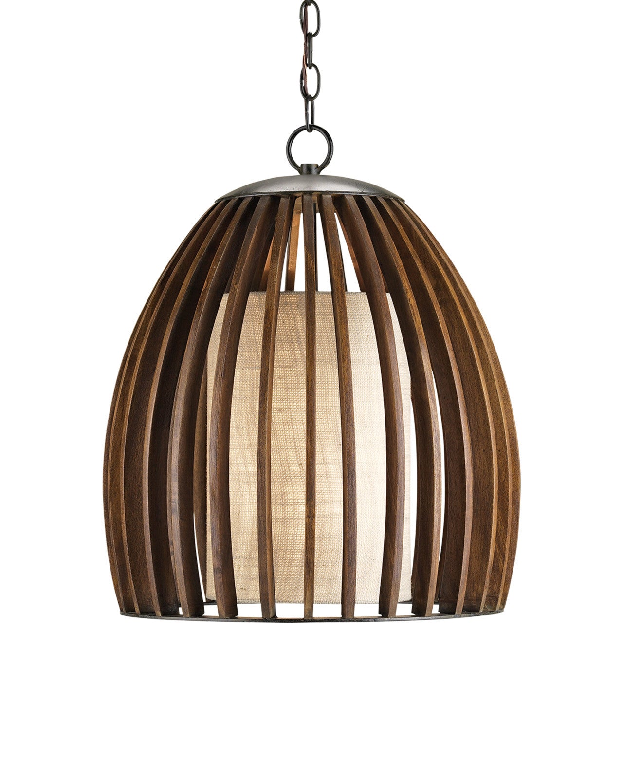 Carling Wood Pendant by Currey & Co. *