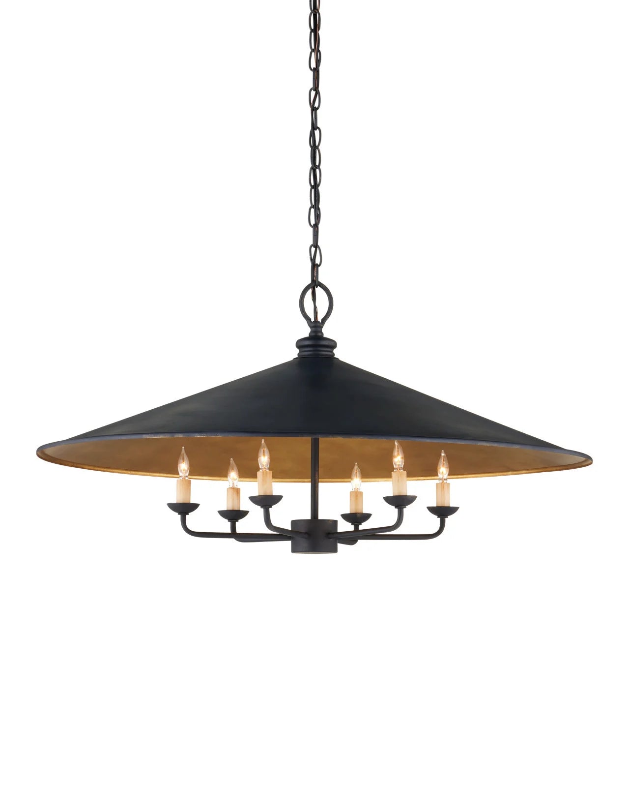 Brussels Black Chandelier by Currey & Co.