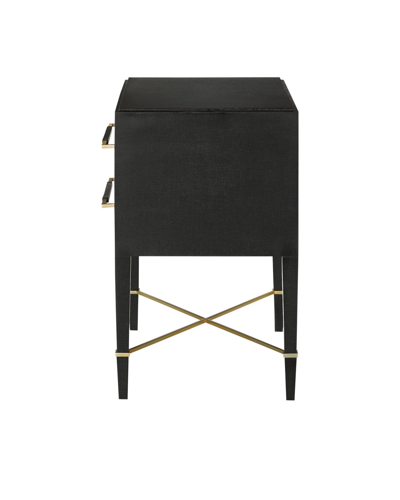 Verona Black Nightstand by Currey & Co. *
