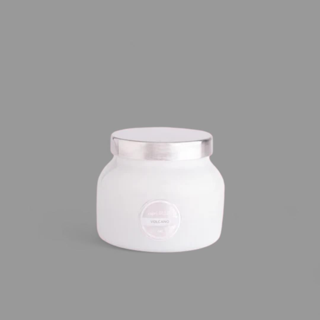 Volcano White Petite Jar, 8 oz