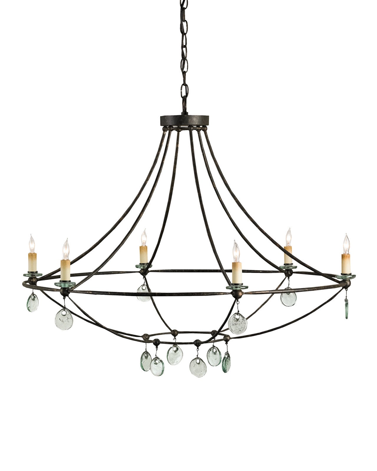Novella Large Black Chandelier by Currey & Co. *